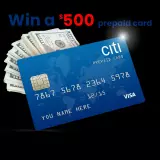 $500 Citibank Prepaid Card